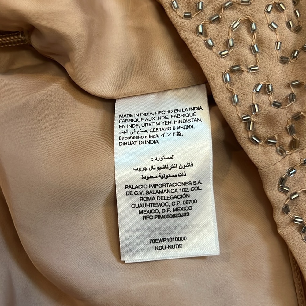 Bebe Beaded Open Back Dress Size Medium New With Tags - Picture 10 of 11